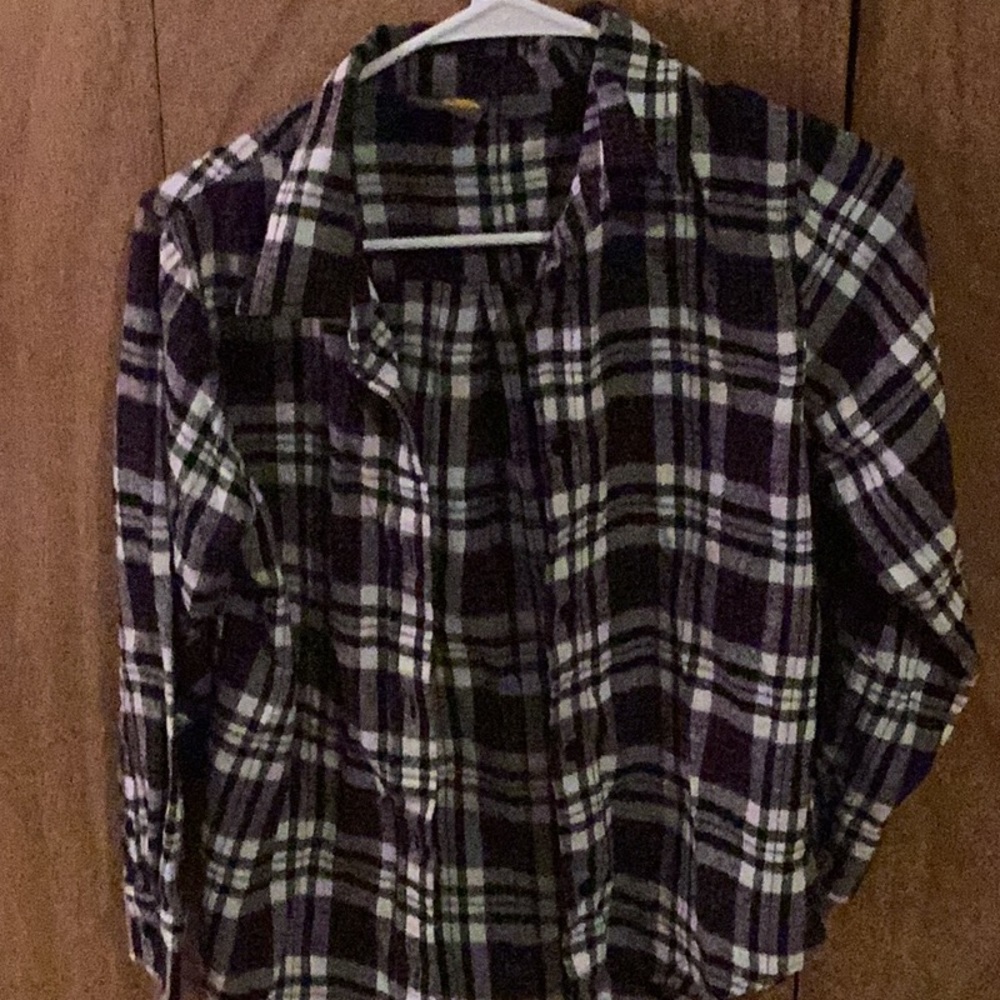Long sleeve purple flannel